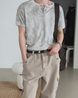 Sein Pigment Henley Neck Short Sleeve T-shirt