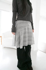 knit wool flare skirt(3colors)