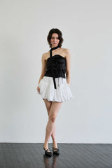 ELFIN SCARF TOP / BLACK