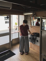 ソウレイカー ツータック ストライプ パンツ 3C