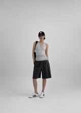 [MADE] Dikit Oversized Cotton Bermuda Pants with Elastic Waist