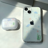 ファンタジー ジェリーフィッシュ AirPods ケース マット