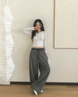 [MADE/Short,Long] Winnie, border knit long pants