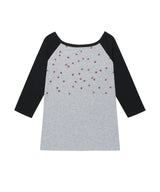 Uネックスターラグラン長袖Tシャツ グレー(CV2GSFT553A)