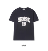 チェント パッチ レタリング ショートスリーブ Tシャツ
