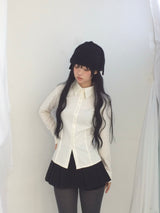 strap knit beanie