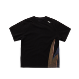 EEERRR サイドサーフボードアートワークTシャツ (ブラック)