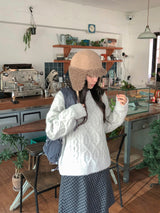 Sobum Reversible Wool Earflap Trooper Hat