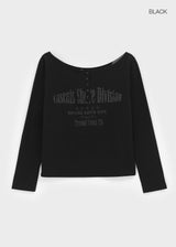 [MADE] ケンデルヘンリーネックオフショルダーロングスリーブTシャツ
