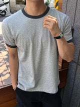 Regular washed ringer short-sleeve t-Shirt