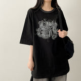バブルレタリング カラリング半袖Tシャツ(3 colors)