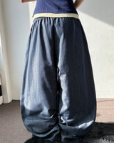 Formi Basic Wide Banding Semi-Balloon Pants 2color