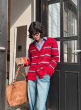 MIKEL CAT BRUSH DENIM PANTS