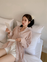 BZ Stripe Pocket Loose Fit Shirt (3color)
