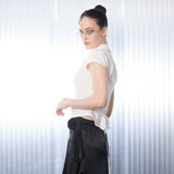 レーシーボウシャツ [White]