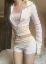 Soreno fluff zip-up (2color)