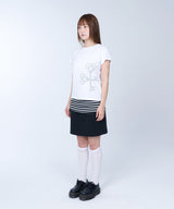 Cross key baby tee - WHITE
