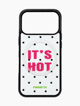 MagSafe IT'S HOT Glass Bumper Case (White)
