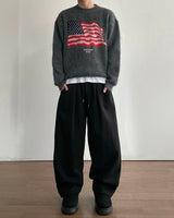 Flag Brushed Wool Knit