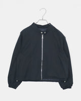 Shuni Collarless スナップボタン ストリングポケット クロップド オーバーサイズ ジャケット