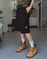 アメリカンパッチ染めバミューダパンツ