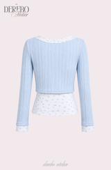 Dodo baby color cardigan layered top