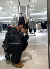 Wibird Pigment Supima Two-Way Hooded Zip-Up