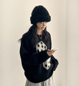 Somyi Bold Dice Graphic Oversized Fit Knitwear