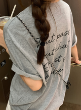リア メール レタリング ショート スリーブ Tシャツ / 3カラー