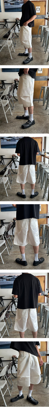 [S/S] パラシュートナイロンバミューダパンツ（３色）