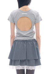 Seton cut-out crop tee