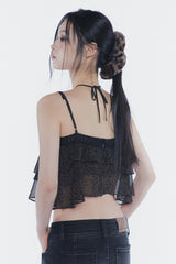 ベラベルトブーツカットデニム black