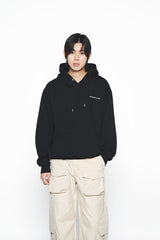 25SS ノイズモーションロゴフーディー ブラック