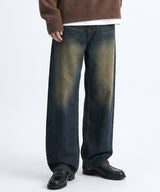 Basic Washing Wide Denim Pants - 4COLOR