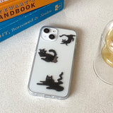 Three Black Cat Phone Case