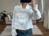 cropped spring trench jacket