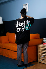 FAITH FADE Absence of Happiness - Identity Crisis Wide Oversized Tee (Black)
