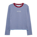 スリーブTシャツ チェリー/ブルー