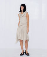 ASYMMETRIC DRAPE SKIRT