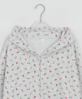 Nobui Flower Hood Zip-up