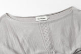 Dewy off top - beige gray 