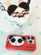 レッド ラッキー ケース ＆ パンダ グリップトック セット
