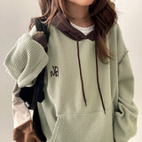 Potchell Waffle Colored Big Hoodie