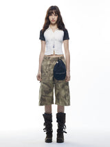 Emoha クロスプリントブラックアンドホワイトクイックダイイングサイクリングジャージ