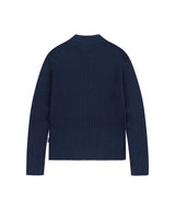 TWO TONE ZIP UP CARDIGAN