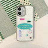 [MADE] [Glossy Glass Silver Bumper Case] 四つ葉のクローバーを見つけた!