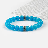 SVB-1020 Aquamarine Silent Blue Bracelet 8mm