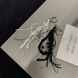 Boucle Mix Long Tassel Keychain