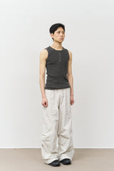 Mile Pigment Henley Sleeveless (4color)