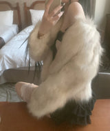 Rokina Eco Fur Jacket (White)